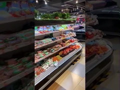 Oval Island Multideck Open Display Fridge For Fruit And Vegetable