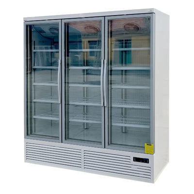 Digital Thermostat Upright Glass Door Freezer For Frozen Food
