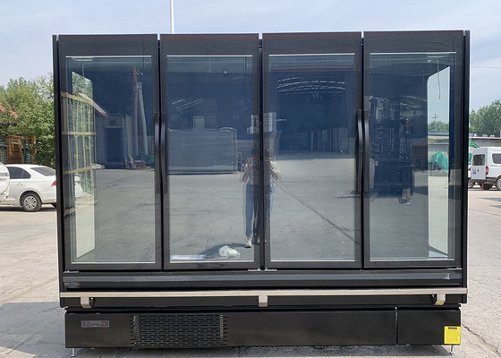 2.5m Commerical Multideck Vertoningskoelkast Met vier deuren met Volledige Versie