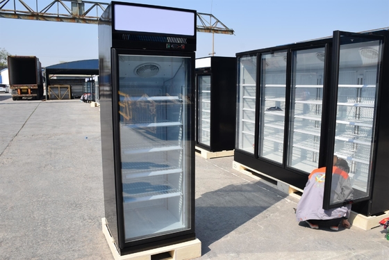 De Deurdiepvriezer van het roomijs Rechte Glas met de Energie van de Ventilatormotoren van de EG - besparing