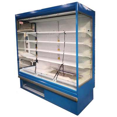 Zonneblinden van Front Display Cooler With Night van de fruitopslag de Open