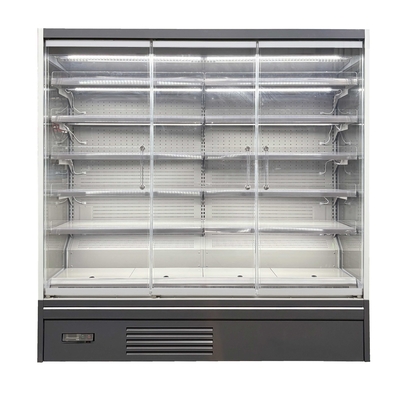 R290 Open koelkasten voor winkels met plexiglasplanken