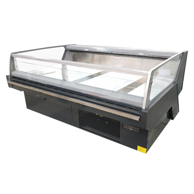 Self-service verkoelde merchandiser geïntegreerd met ontdooiing verwarmer