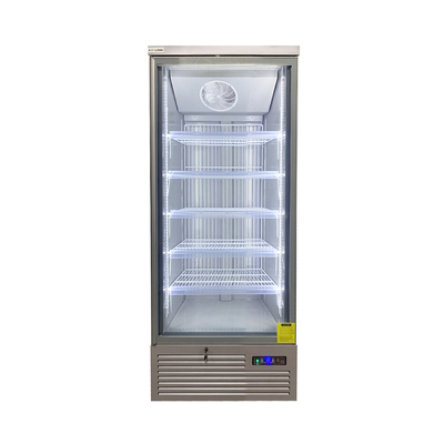 Vriesvrije verticale vriezerfabrikant met raamloze drievoudig geglazuurde anti-mist glazen deur