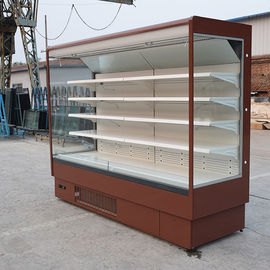 Automatisch ontdooi Gekoelde Verticale Openlucht het Gordijnmerchandisers van het Vertoningskabinet