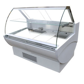 De Koelingsmateriaal van de gepaste kleurdelicatessenwinkel, de koelkasten van de delicatessenvertoning