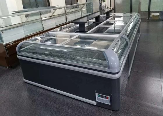 De glijdende laag-E Diepvriezer van de de Supermarktvertoning van de Glasdeur (Voorrug)