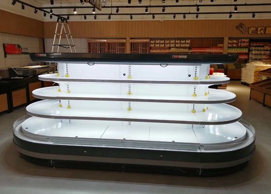 De ovale Eilandauto ontdooit het Open de Ventilator van de Vertoningsijskast Koelen