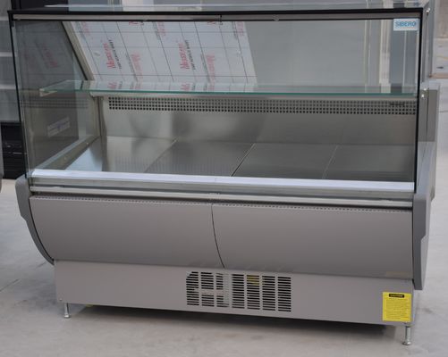 Rechte de Vertoningskoelkast van de Glasdelicatessenwinkel met Stop in Compressor