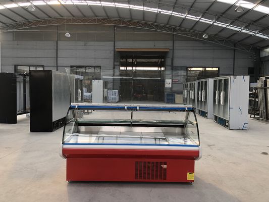 CEI 150L van glasfront meat showcase refrigerator voor Slager Shop