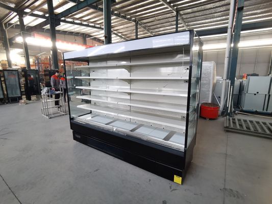 Van de Vertoningsmultideck van de fruitgroente Open Koelere de Supermarktshowcase met Stop