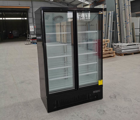 810L rechte de Diepvriezer van de de Vertoningsshowcase van de Glasdeur Verticale Luchtkoeling