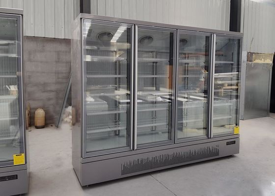 De commerciële Koeler van de het Glasdeur van 1700L Rechte met SECOP-Compressor