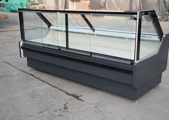 De Ventilator van de de Vertoningskoelkast van de Rechte hoekdelicatessenwinkel het Koelen met Vlakglasbovenkant