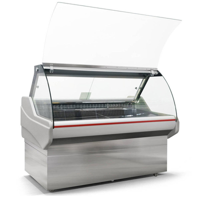 Front Curved Glass Deli Display-Koelkast voor Vertoningsopslag