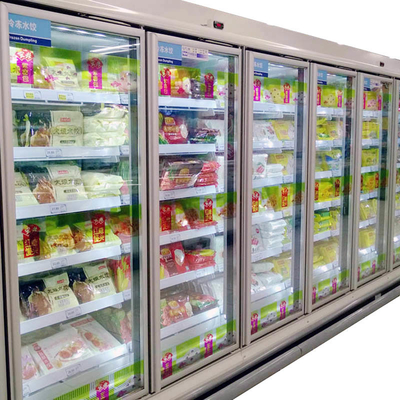 De Koelere Vorst van Multideck van de glasdeur Vrij met Digitaal Temperatuurcontrolemechanisme