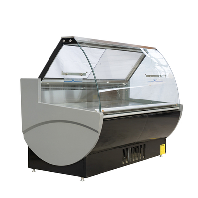 Ventilator die Vers Vleesijskast met Transparant Glas Endpanels koelen