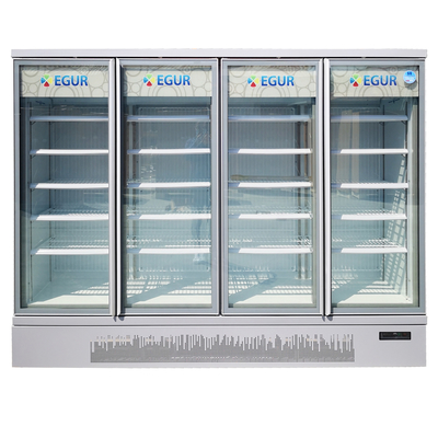 Merchandiser van de de Deurdiepvriezer van het ventilator Koelglas met de Digitale Thermostaat van Dixell